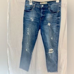 Gap girlfriend distressed jeans